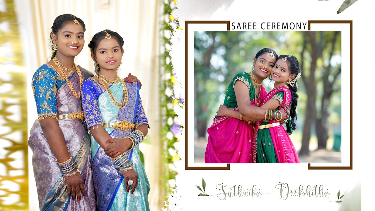 sathwika - deekshitha Saree Ceremony