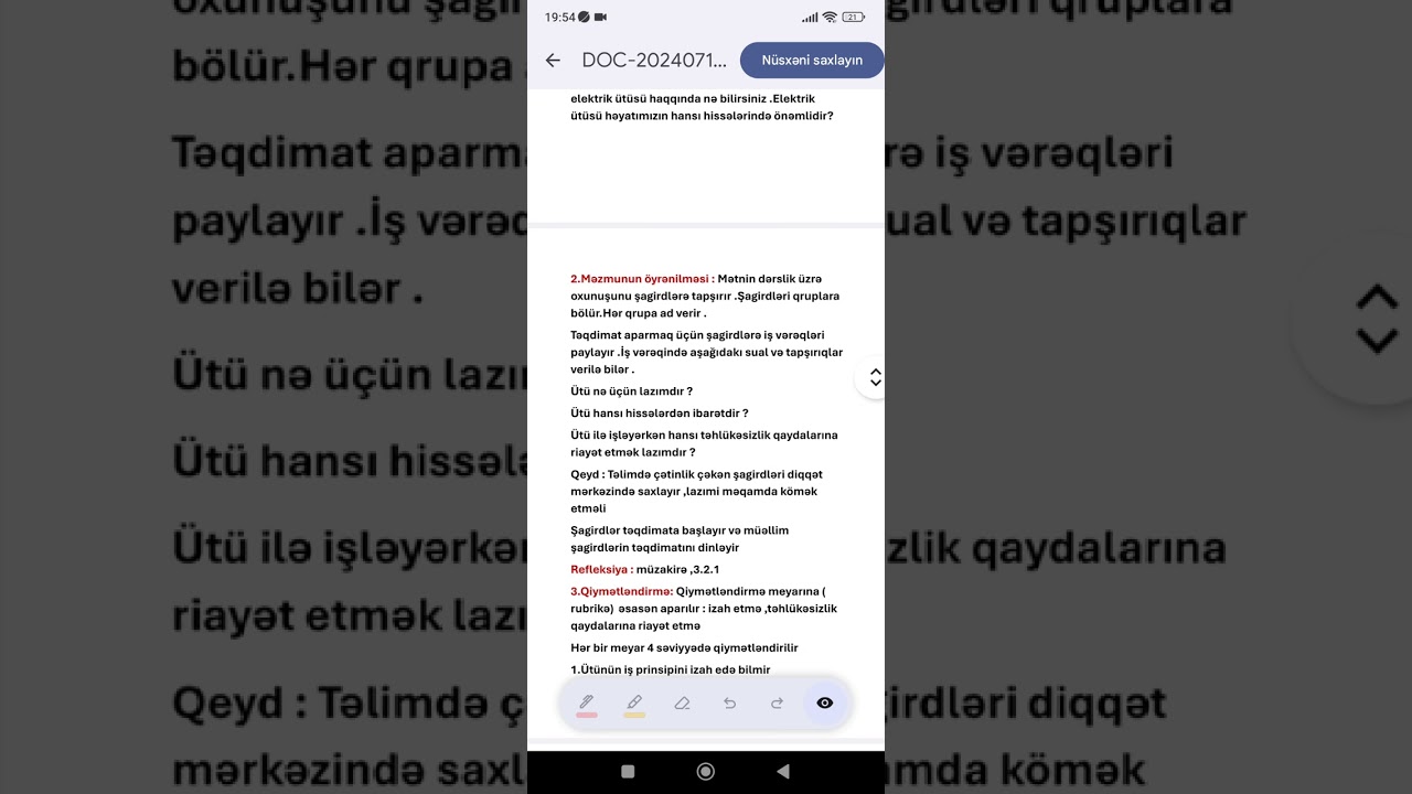 İcmalın yeni qaydada yazılması.Əliyeva Sevinc