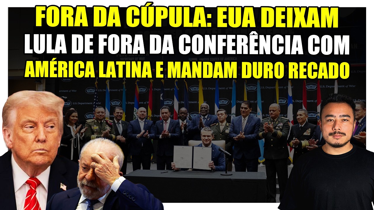 🟥 Fora da Cúpula: EUA deixam Lula de fora da conferência com América Latina e mandam duro recado