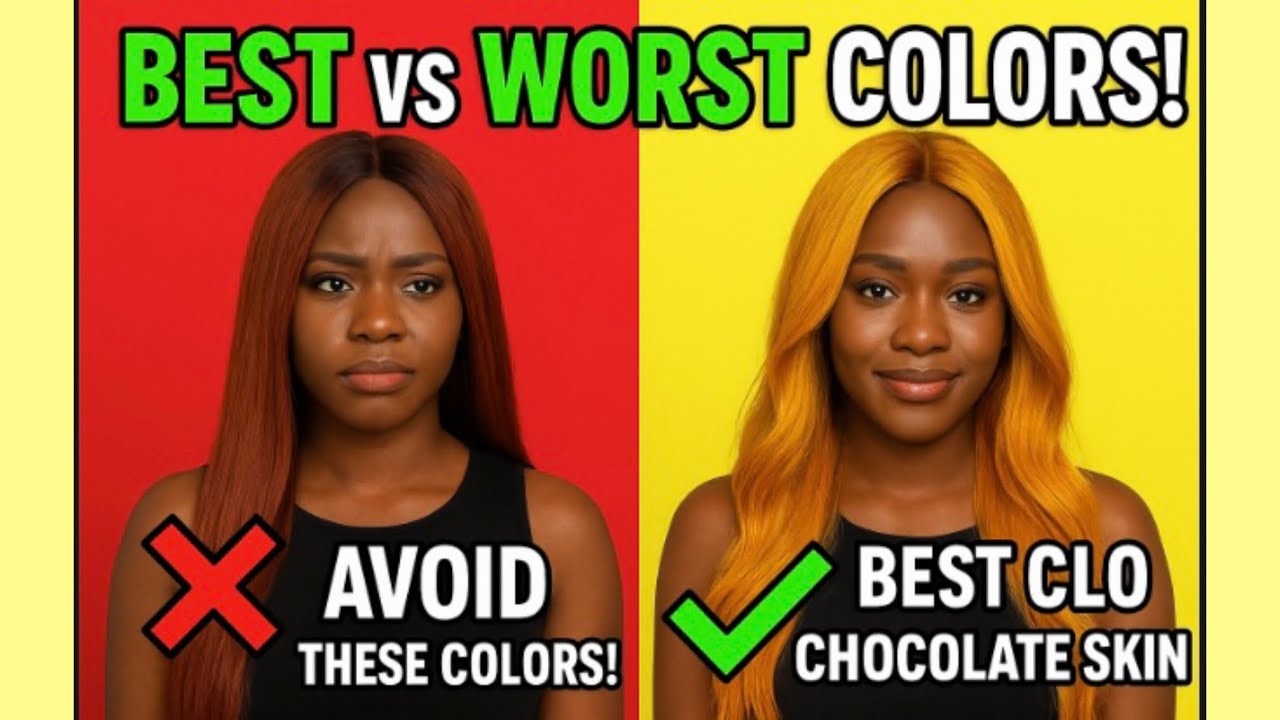Best & Worst Wig Colors For Dark/Brown Skin(Avoid These Mistakes)Dark Skin Wig Colors❌✅