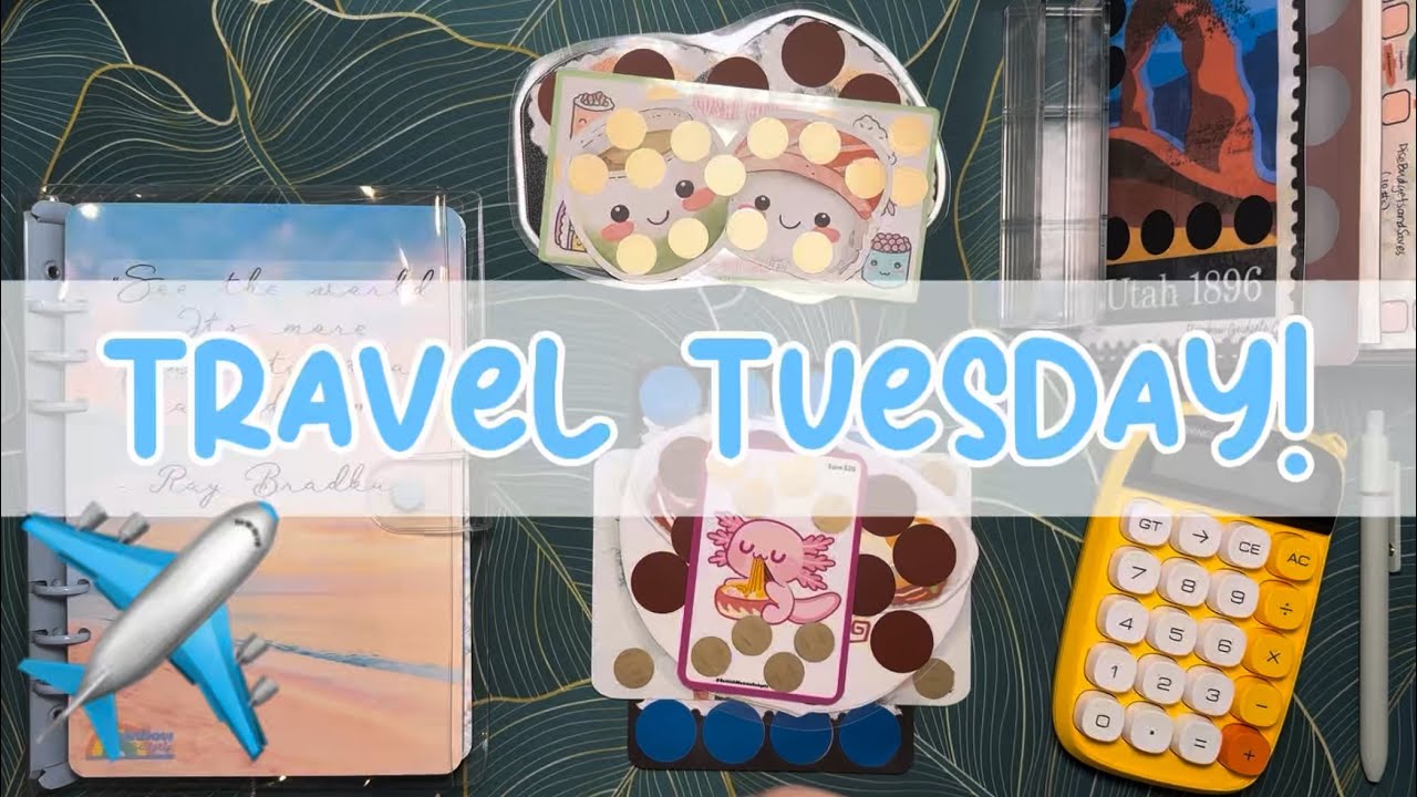 ✈️ Travel Tuesday! ✈️ Budget with me + setup a NEW travel binder | Where are we visiting next??