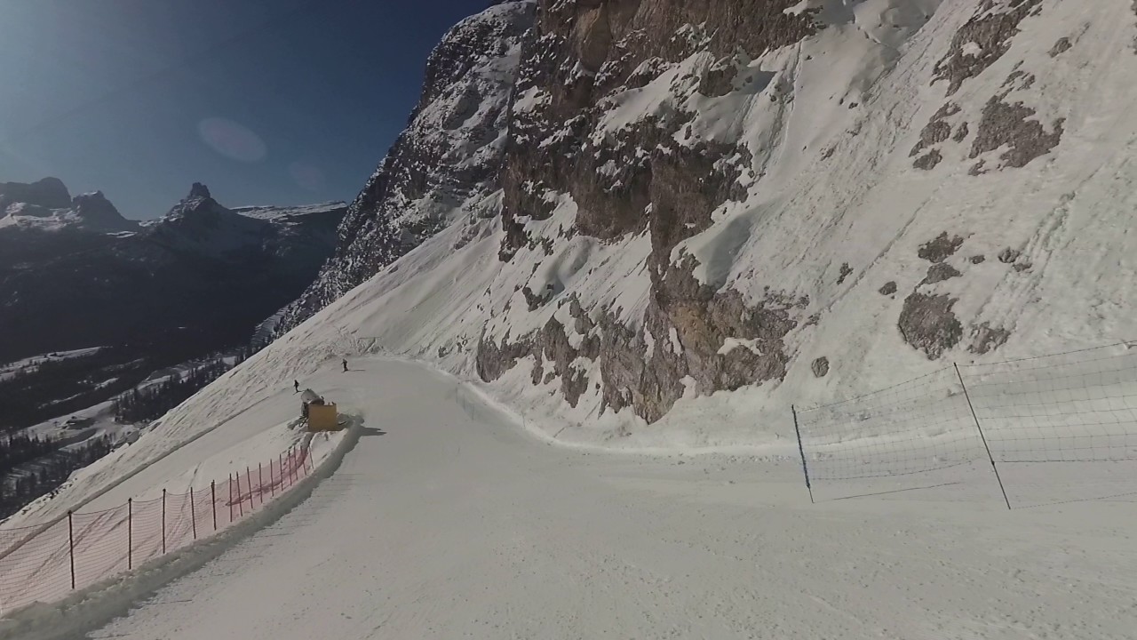 Cortina: Die beste Abfahrt: Bus Tofana 2828m - Forcella Rossa - Colfiere 1447m (1440p, 60 fps)