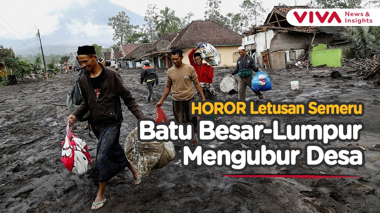 Desa Porak-poranda! Momen Warga Pulang Pasca Letusan Gunung Semeru