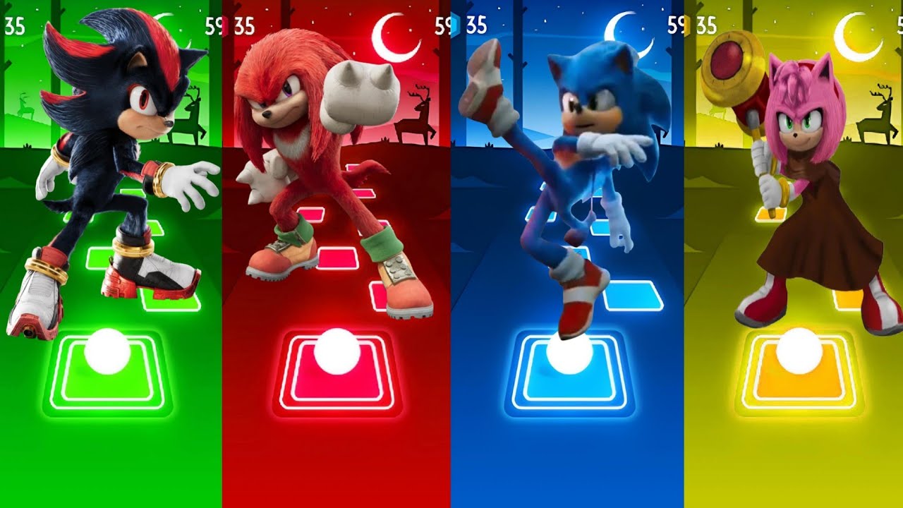 🔴 Sonic SUPER 😱OTHE HEDGEHOG 3 Tiles Hop 🎯 Cedm rush 🟢