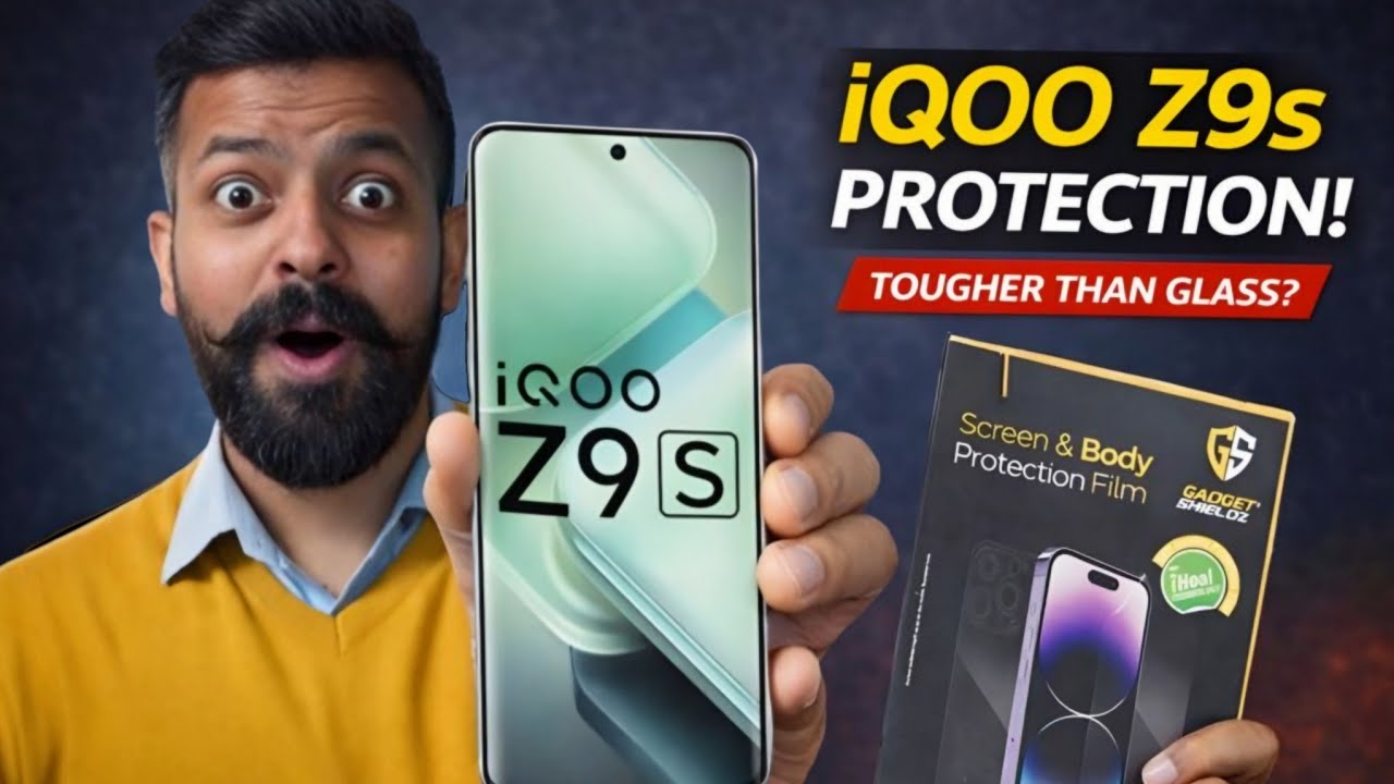iQOO Z9s GADGETSHIELDZ MEMBRANE 🔥 | Tempered Glass से Better ? 🚀📱#gadgetshieldz