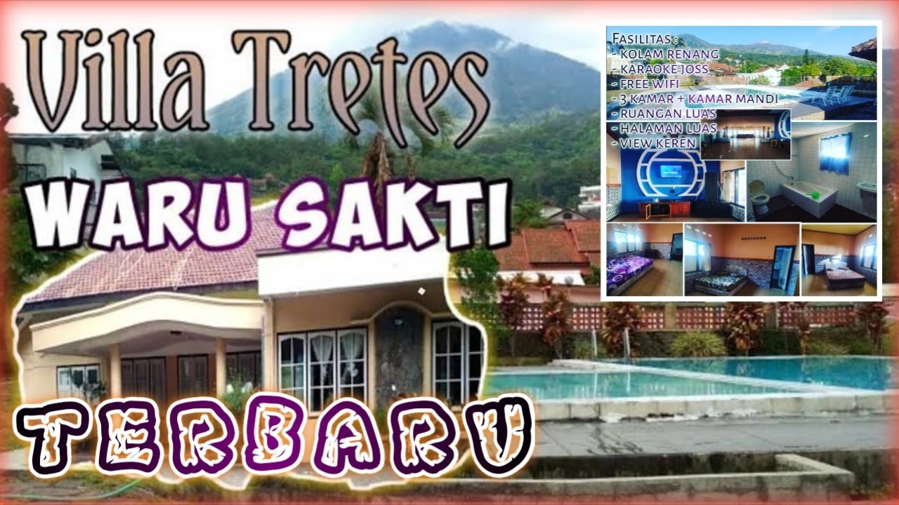 Villa WARU SAKTI TERBARU tretes,fasilitas kolam renang