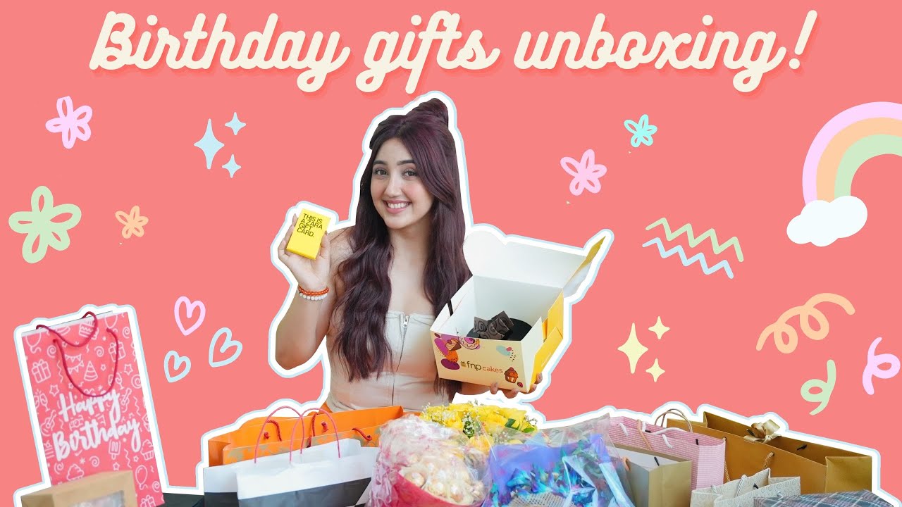 Распаковываю подарки на день рождения🎁 | Ашнур Каур