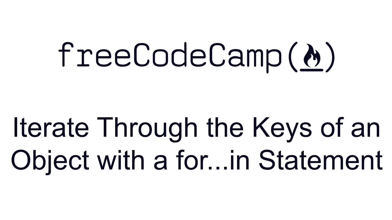 Iterate Through the Keys of an Object with a for...in Statement - Basic Data Structures