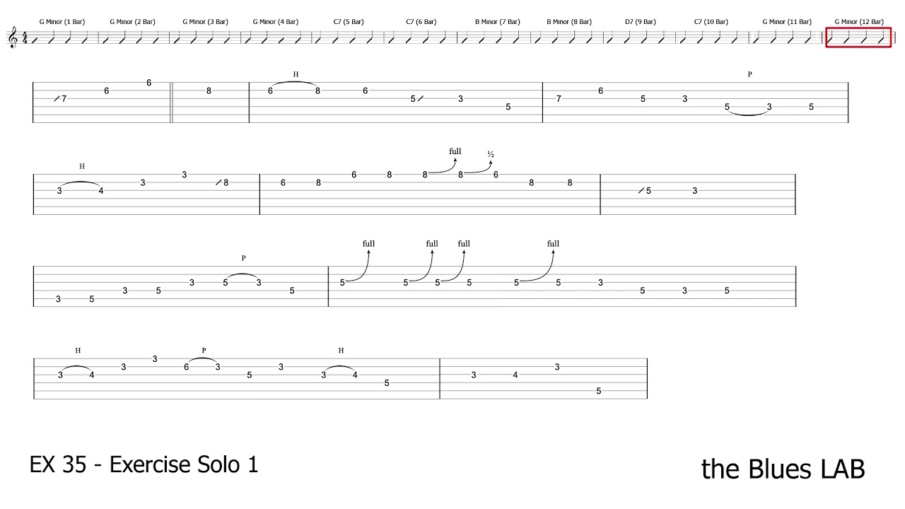 EX 35 - Blues Exercise Solo 1