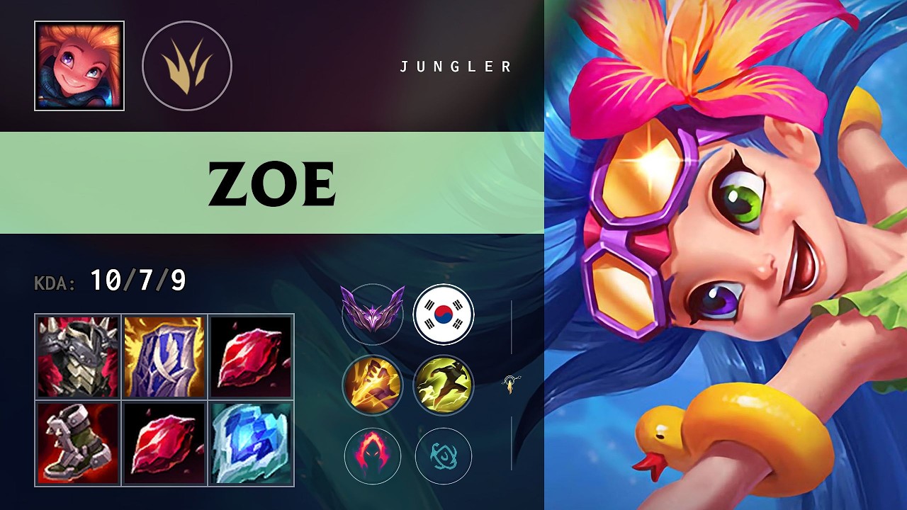 Zoe Jungle vs Kindred - KR Master Patch 26.14