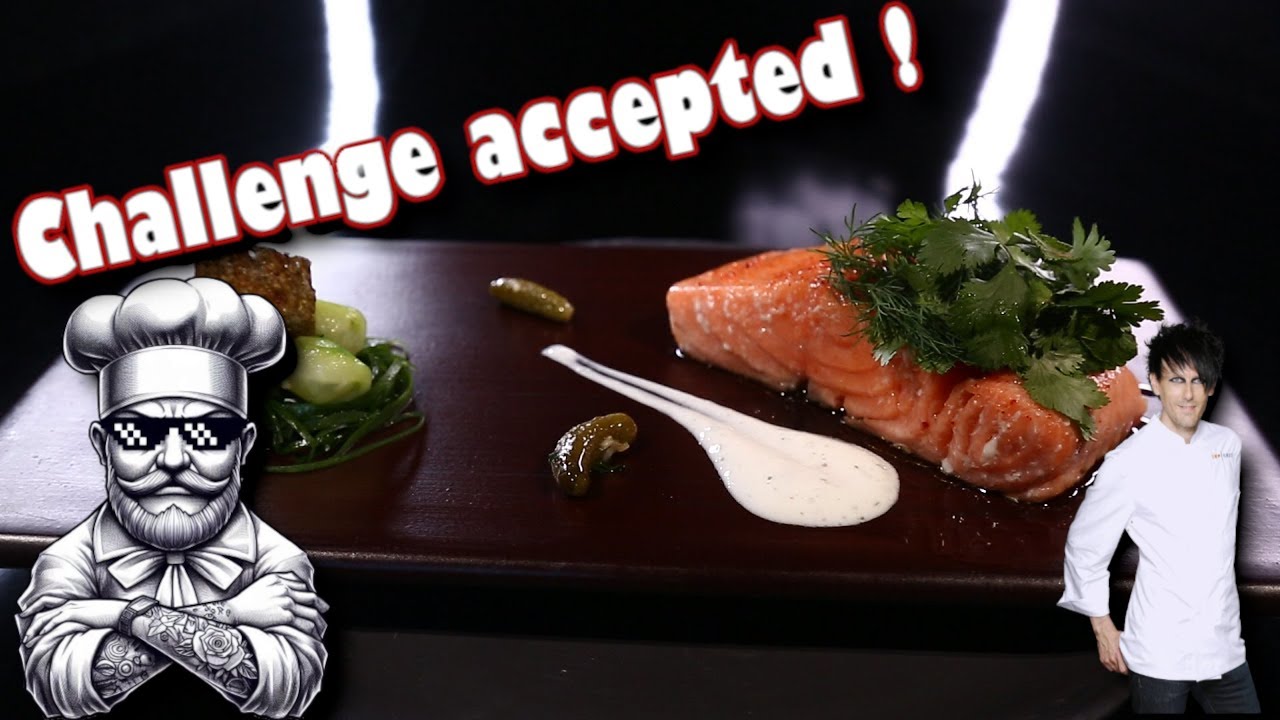 30 minutes pour réaliser le plat de ce grand chef (saumon confit basse température)