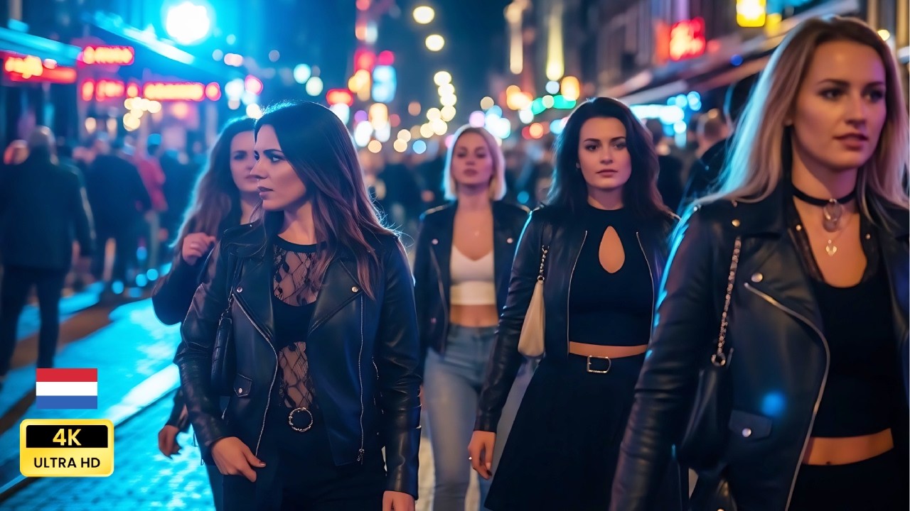 Amsterdam Nightlife 🇳🇱 | Real Night Energy After Dark | POV | 4K