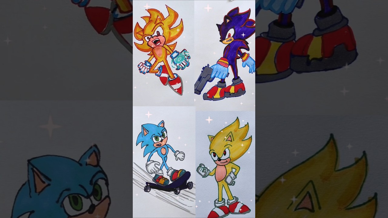 how to draw Sonic step by step drawings #shorts #sonic #drawing #kids