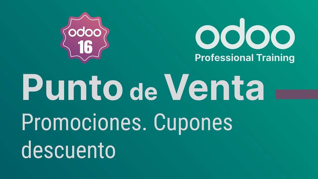 Punto de venta Odoo - Promociones. Cupones descuento