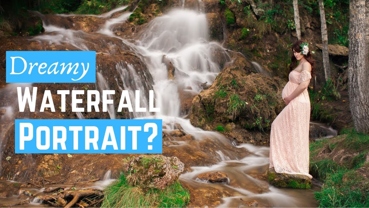 Long Exposure Portrait Photography - Maternity Photoshoot with Dreamy Waterfalls