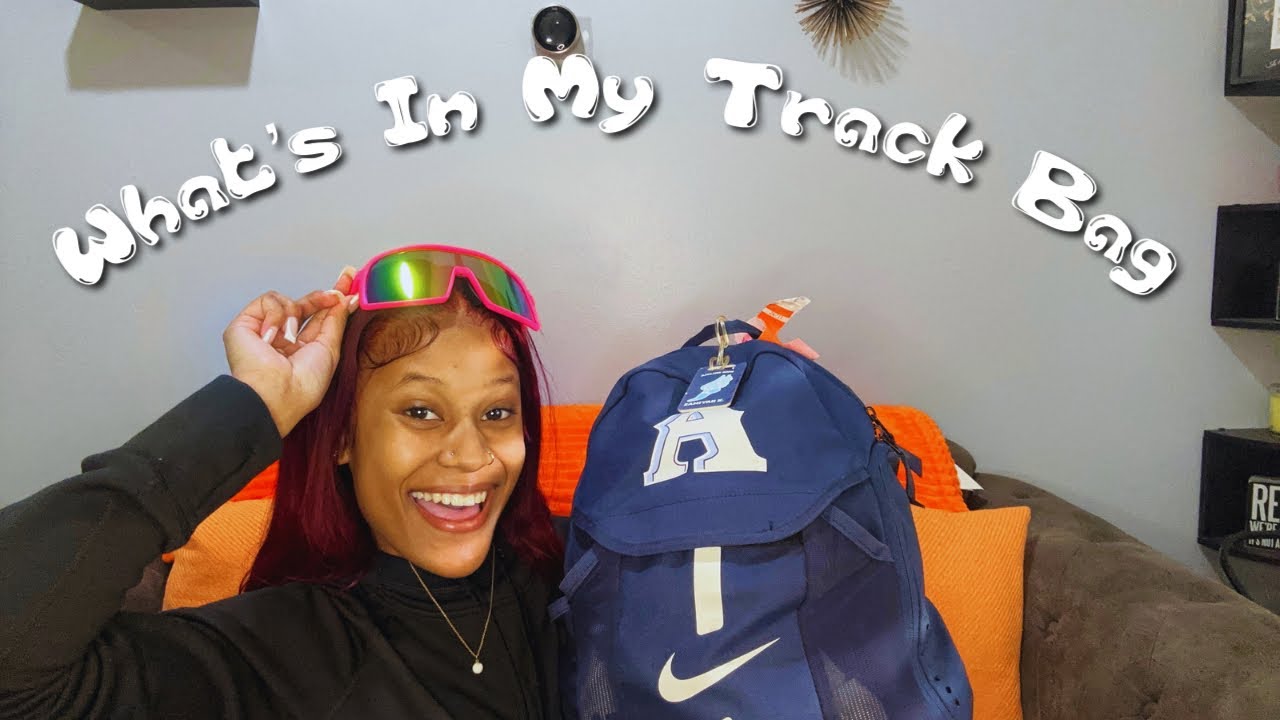 WHAT'S IN MY TRACK BAG| recovery, spikes, gear, etc| ZAMIYAH BRENAI