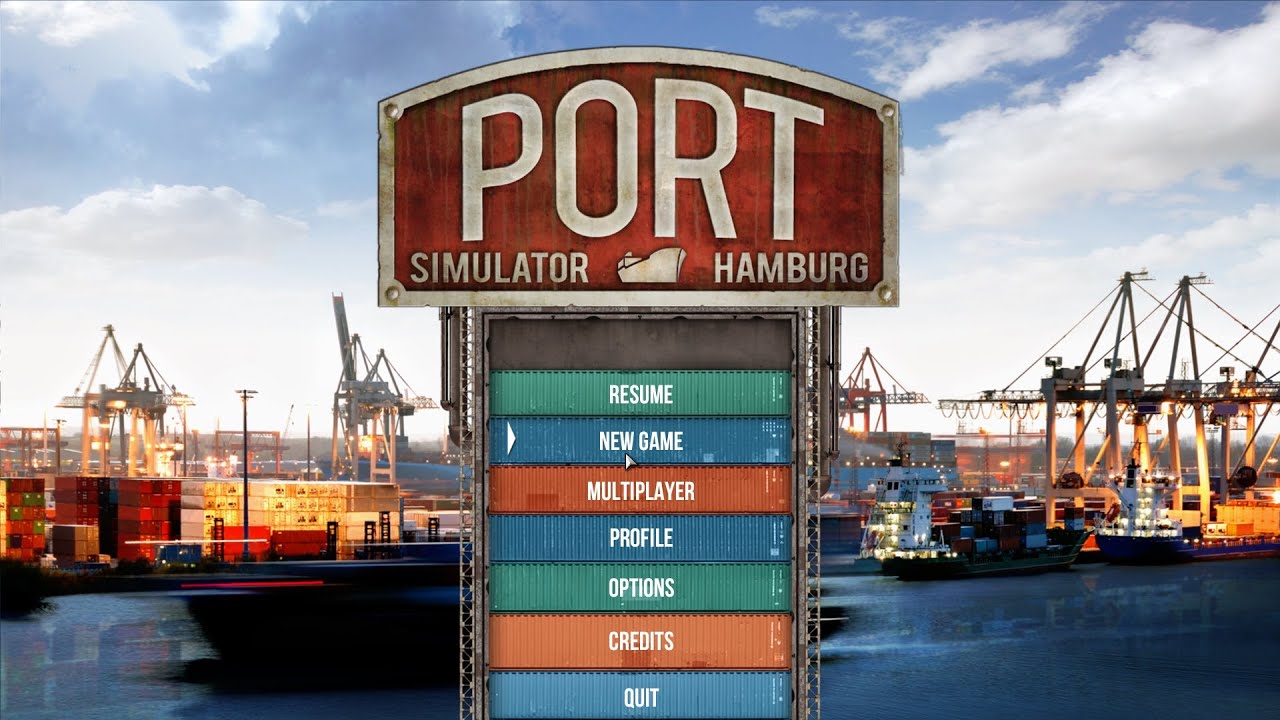 Port Simulator 2012 Hamburg: Getting started with first containers (w/ commentary)