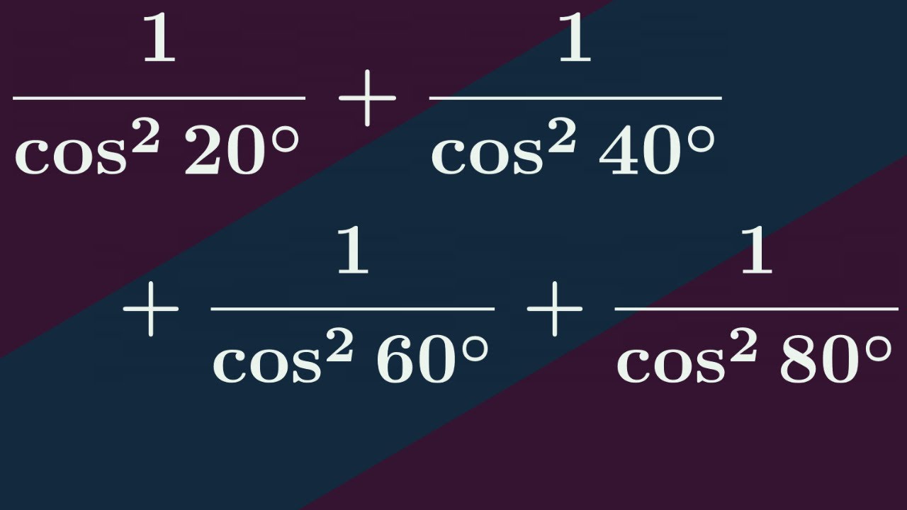 A classic trig identity! Featuring Chebyshev polynomials.