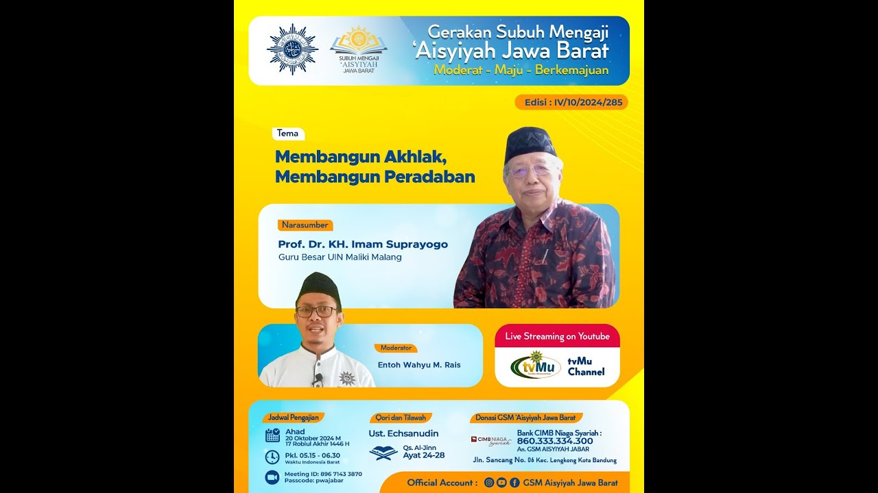 [LIVE] GSM | Membangun Akhlak, Membangun Peradaban