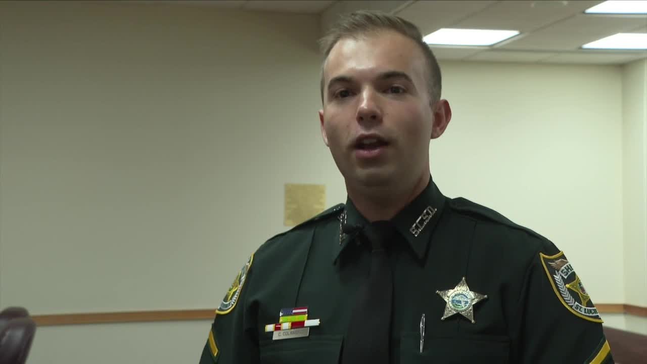 St. Lucie County Deputy Cody Colangelo discusses sentencing of woman who stabbed him