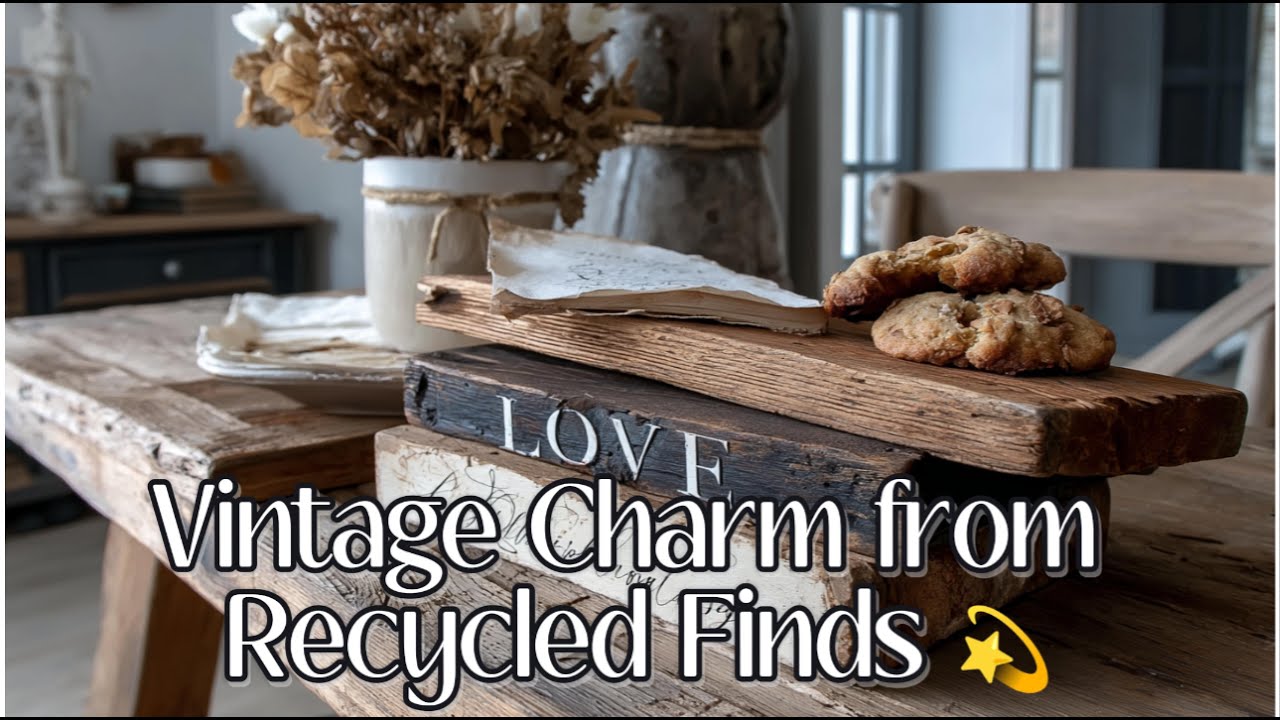 Cozy French Country Style: Olive & Cream DIYs with Vintage and Recycled Flair