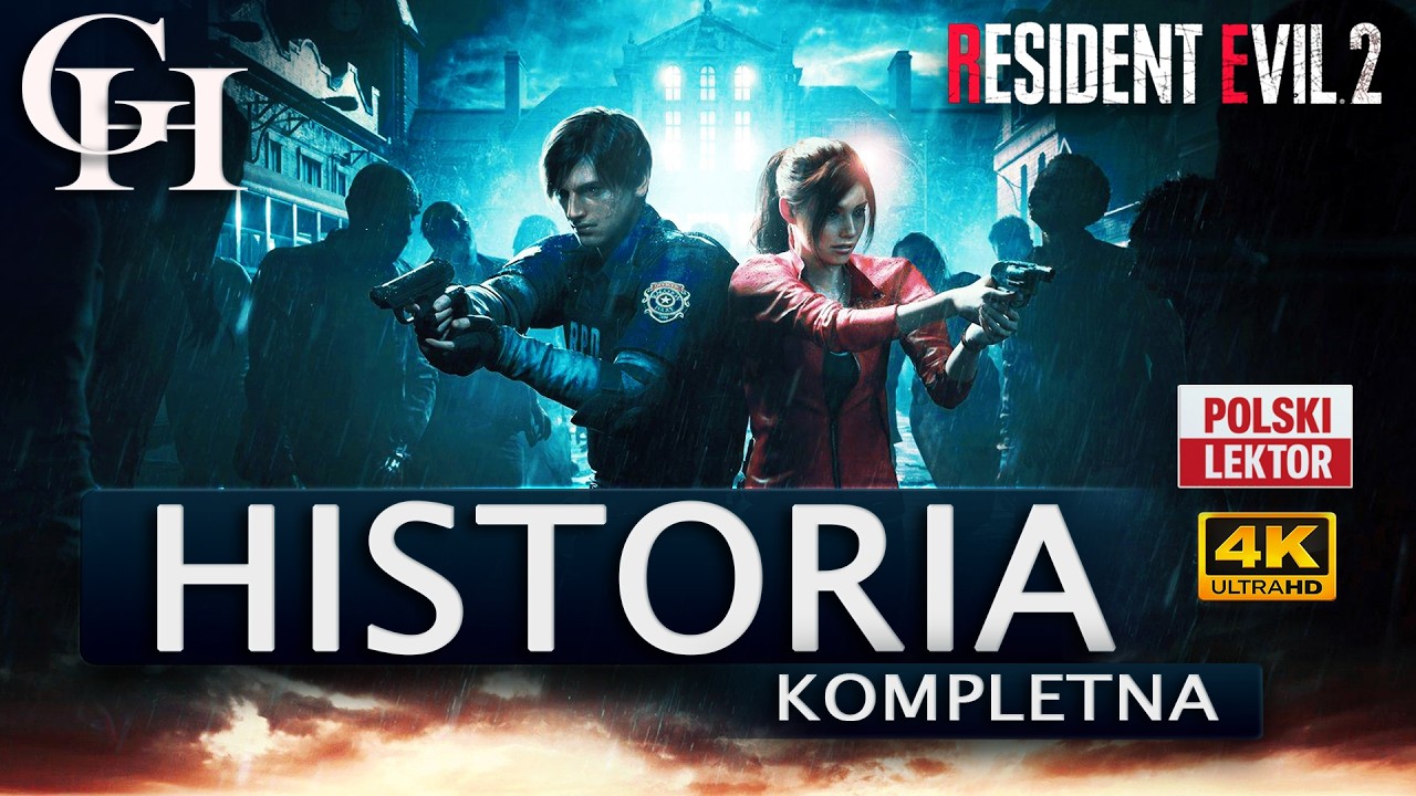 RESIDENT EVIL 2 LEKTOR PL | CAŁY FILM | HISTORIA KOMPLETNA Z GRY [CUTSCENKI/KINOWY GAMEPLAY]LEON/PC