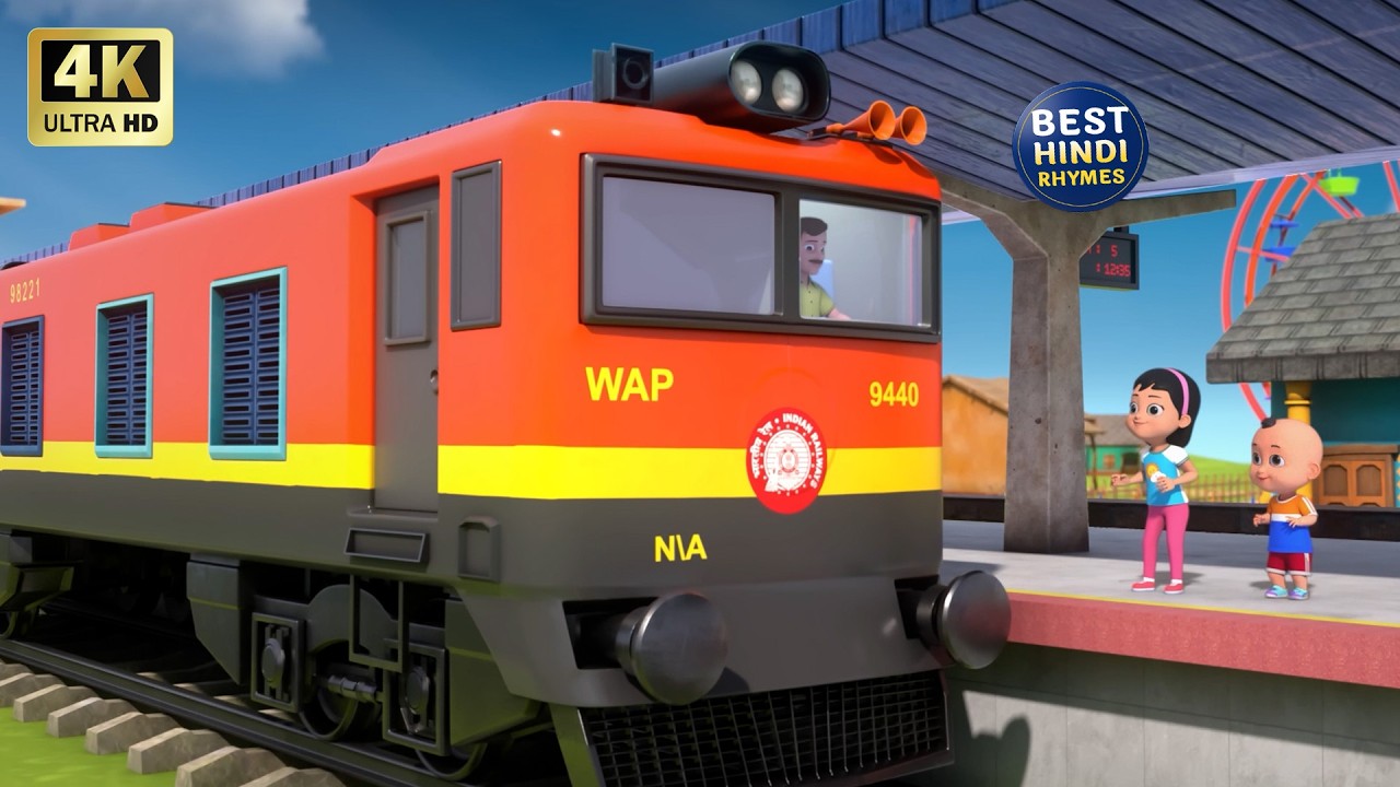 गाड़ी आई छुक छुक और बहुत सारे रोमांचक राइम्स | 22 Minutes Non-Stop Hindi Rhymes | Toto Planet