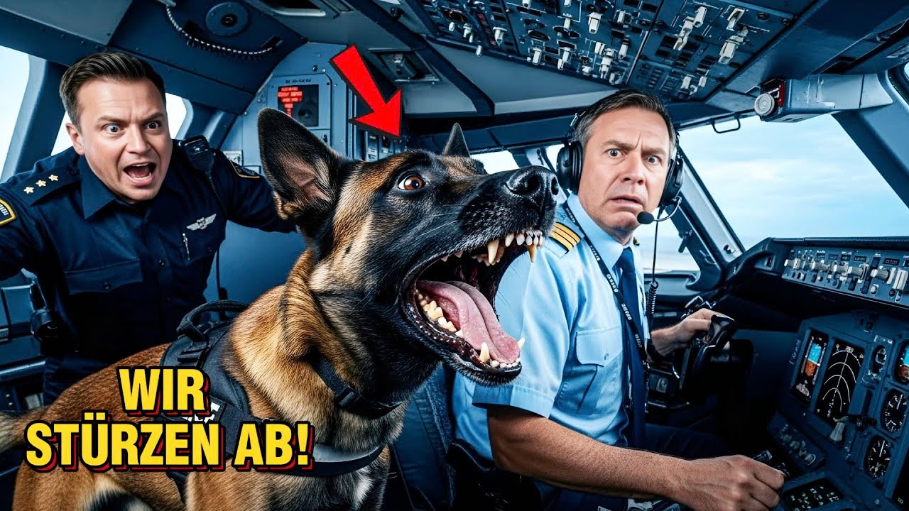 Polizeihund stürmt ins Cockpit – was er entdeckte, schockierte selbst den Piloten!