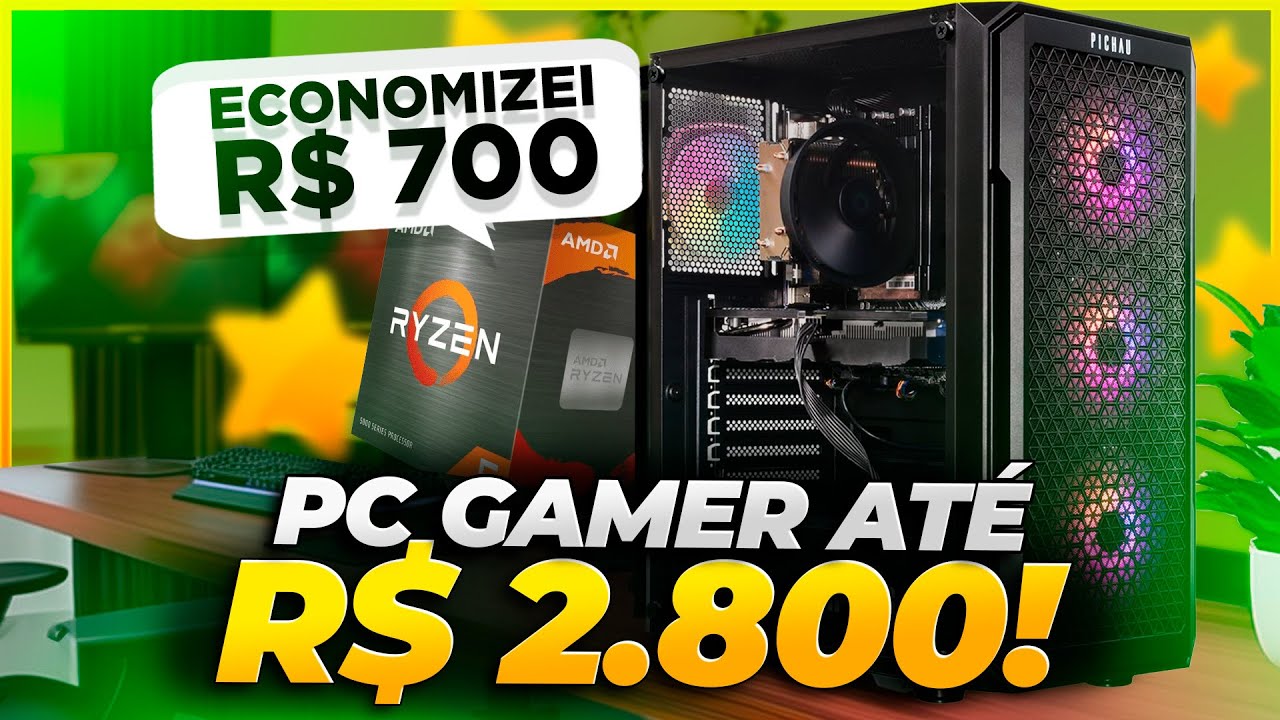 Montamos o Melhor PC GAMER que VOC&Ecirc; PODE MONTAR por R$ 2.800 Reais em 2025 na Black Friday