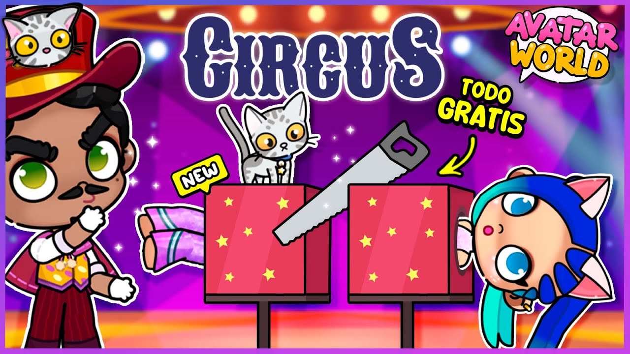 🎪✨ ¡Cómo CREAR GRATIS un CIRCO en Avatar World! Gradas, Escenario y Camerinos | PARTE 3