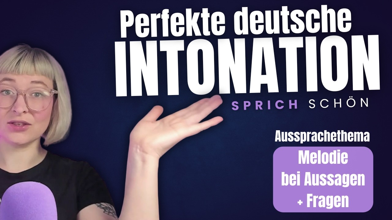 Deutsche Intonation: Melodie bei Aussagen und Fragen: Aussprache-Theorie und Aussprache-Übungen