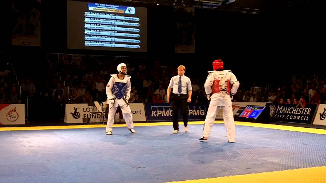 Aaron Cook (GB) v Craig Brown (GB) -80KG Final Taekwondo