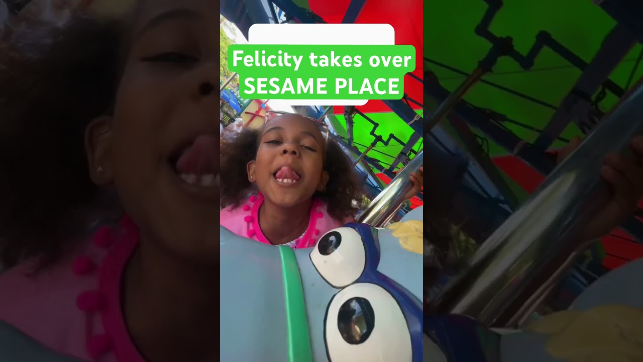 🎡🎠Hi Elmo!!! Felicity takes over Sesame Place! 🎢🎟️#sesamestreet #sesameplace #fypシ