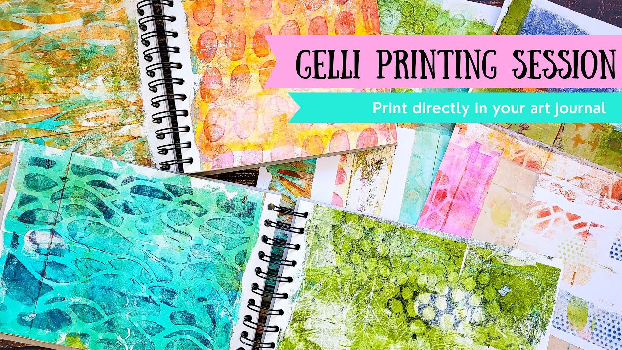 My favourite Way to store my Prints 👉 Gelli Printing Session in an Art Journal/ Sketchbook ⭐