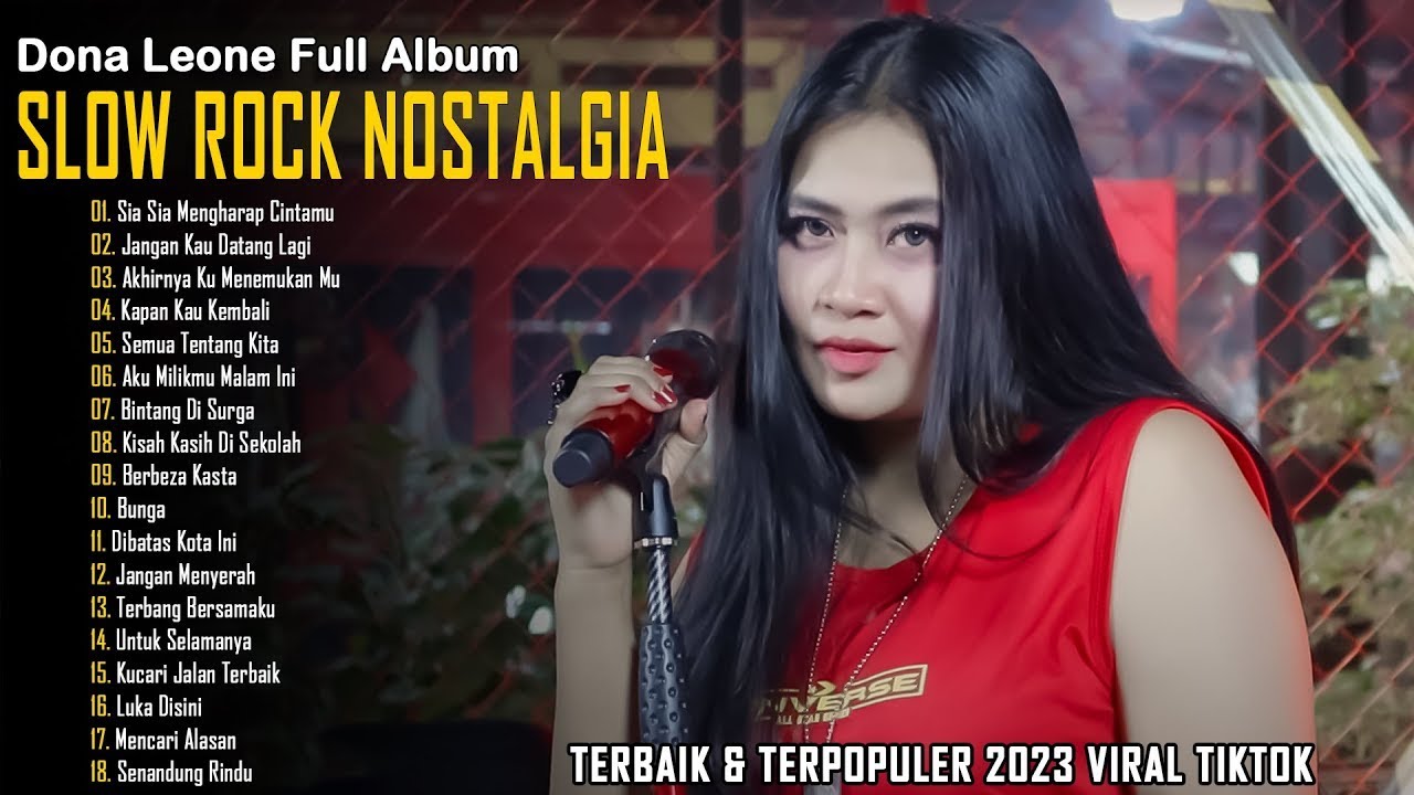 Slow Rock Nostalgia Full Album Cover DONA LEONE - Terbaik & Terpopuler Sepanjang Masa