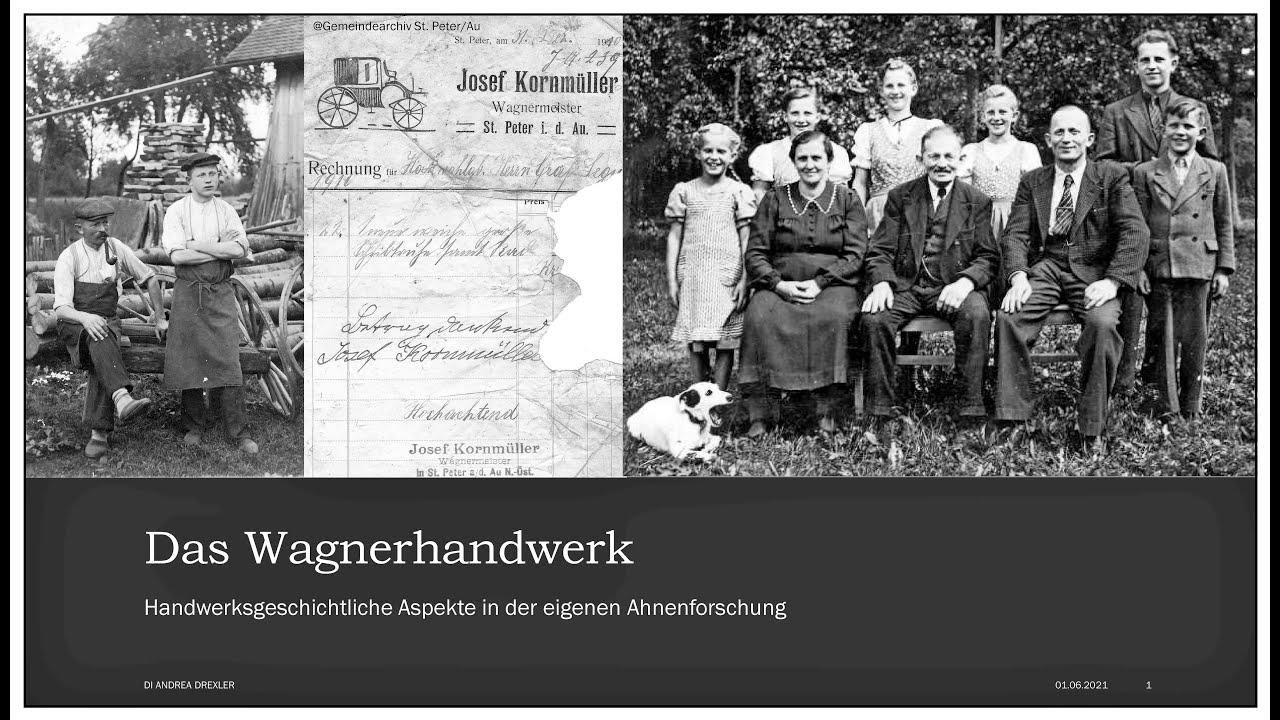 Das Wagnerhandwerk - Onlinevortrag von DI Andrea Drexler