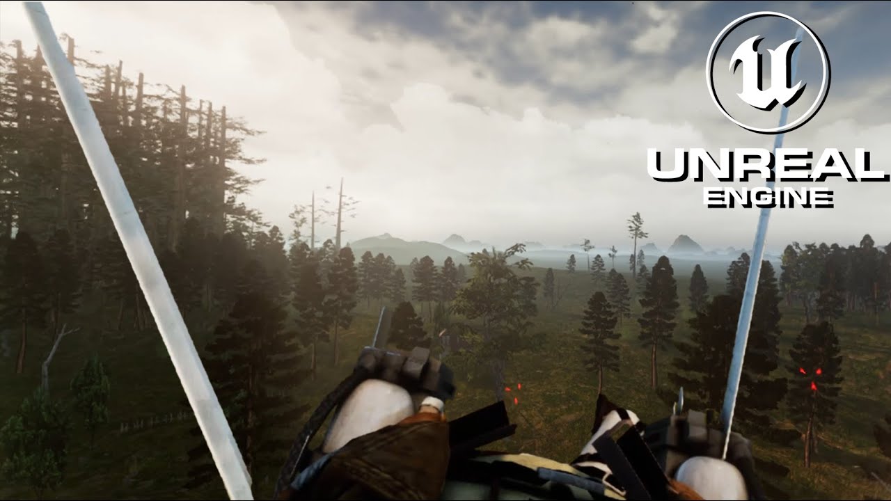 進撃の巨人をオープンワールドにしたVRゲームのグラフィックが美しい
