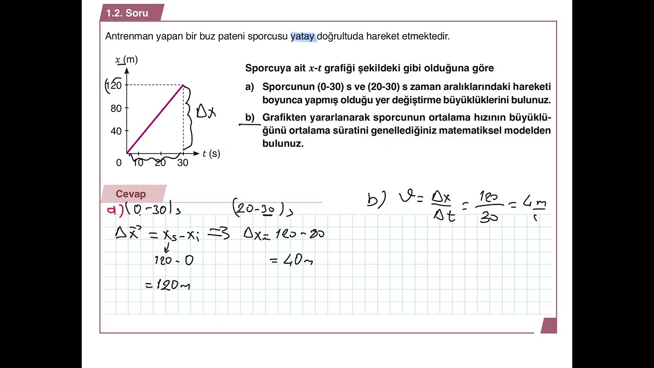 2025-2026 MEB 10. Sınıf Fizik – Sabit Hızlı Hareket Sayfa 23 Soru 2 | Detaylı Çözüm