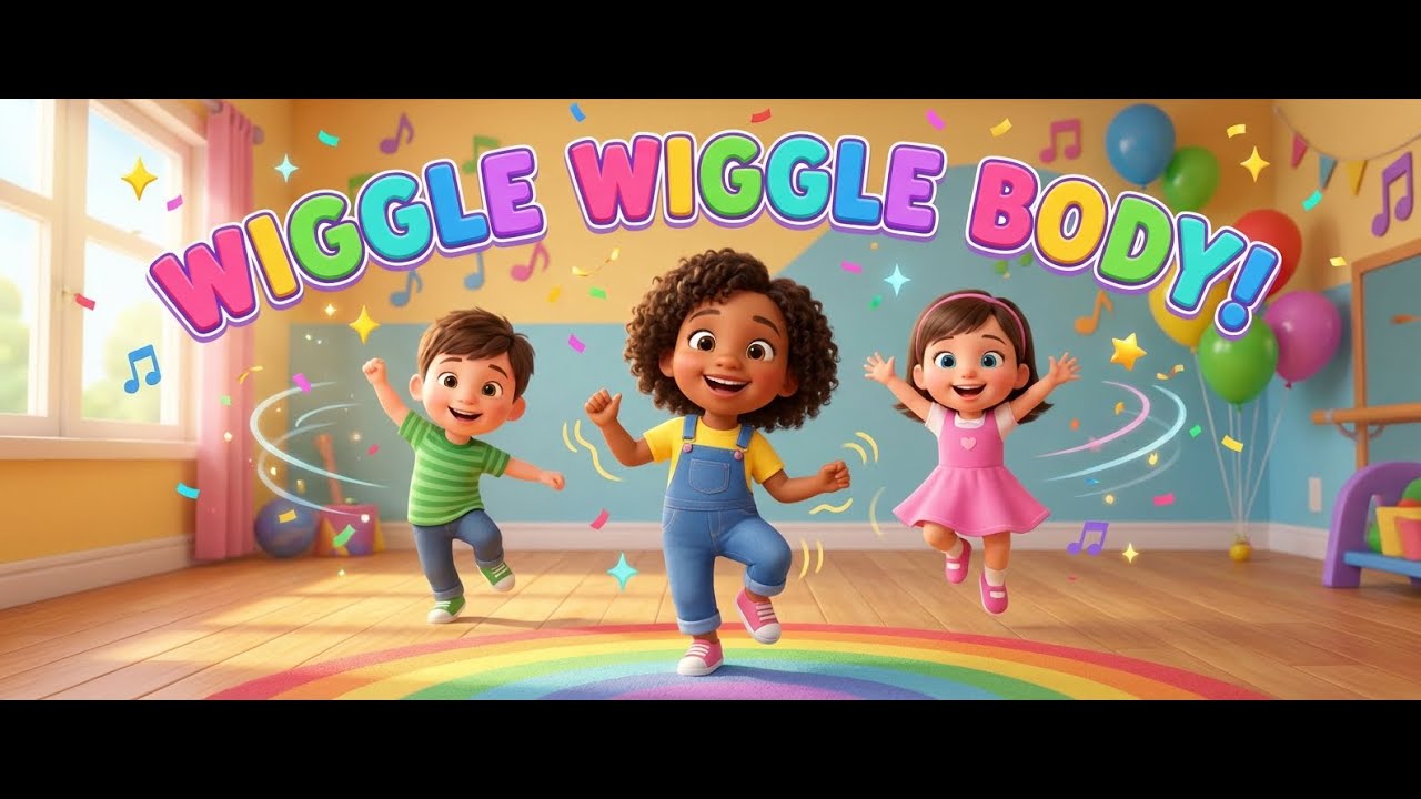 Wiggle Wiggle Body! 🕺 Fun Kids Dance Song | Move & Groove for Kids