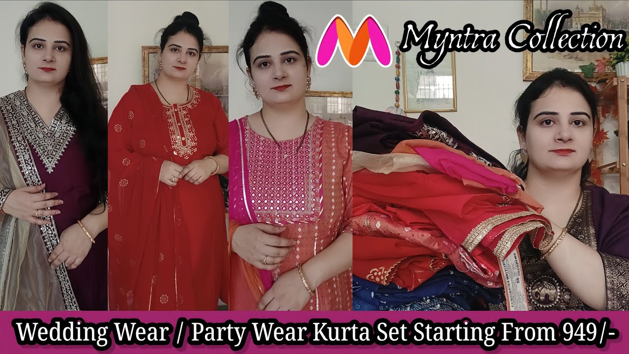 Myntra Kurta Sets With Dupatta under 1000 |  Kurta sets with Dupatta | @HarviFashions