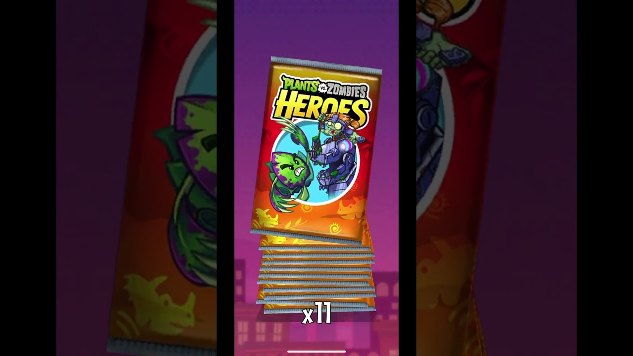 Plants vs Zombies Heroes HUGE Pack Opening!! 2000 gems 220 packs 1320 cards 17 Legendaries!!