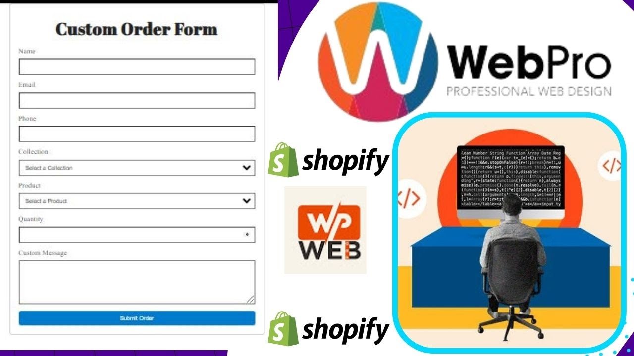 How To Create Custom Oder Form In Shopify No App