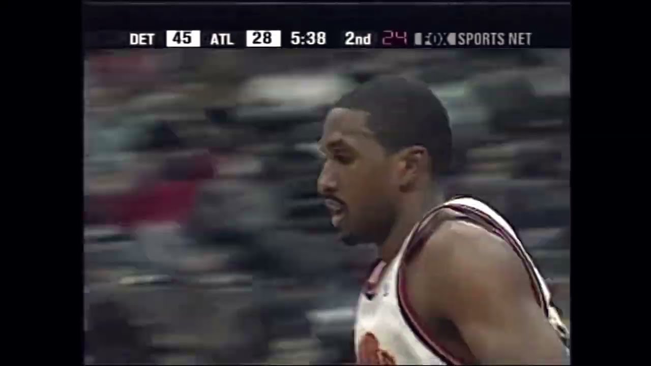 NBA Highlights - Shareef Abdur Rahim's 50 Point  vs  Ben Wallace & Company