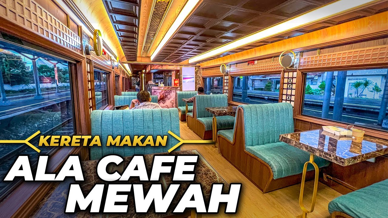 KERETA PALING MEWAH DI INDONESIA !! KERETA MAKAN TERBARU ALA CAFE MEWAH!! Trip Kereta Api Gumarang