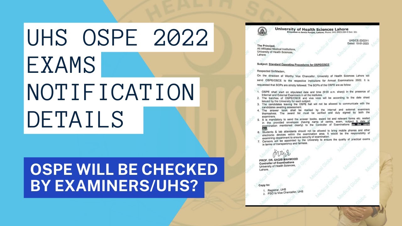 UHS OSPE/Viva 2022-23 CHANGED | Ospe checking By Examiners or UHS? UHS new Notification.