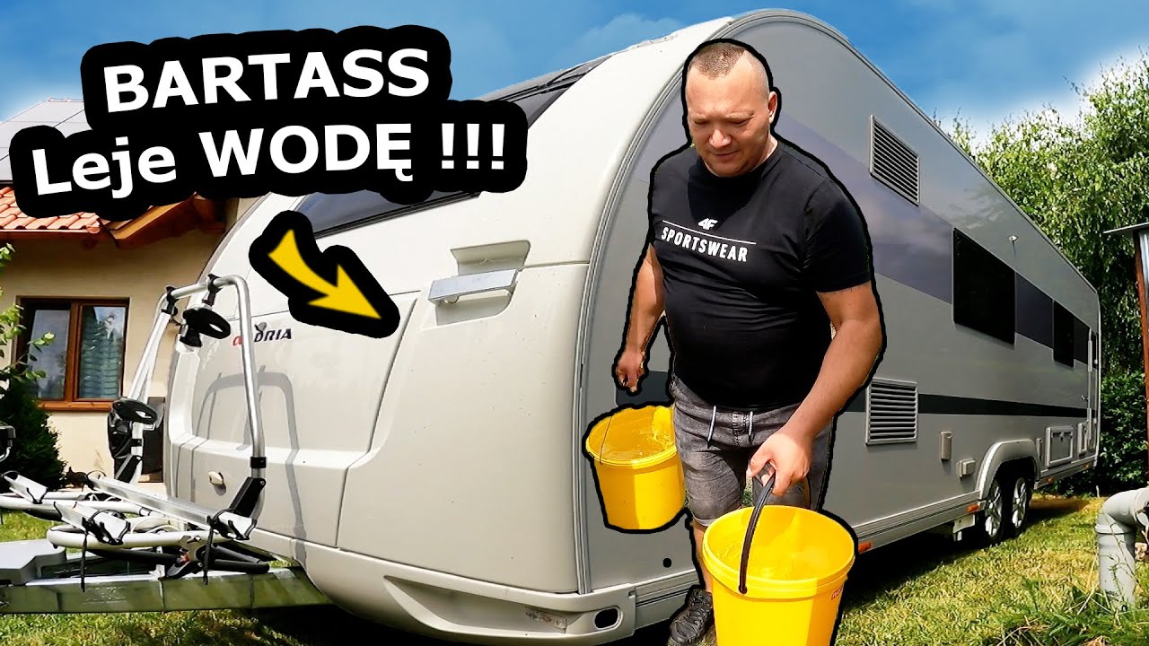 Bartass w Przyczepie Kempingowej !!! - Lejemy Wodę na Klimatyzator! * Test Drabiny Teleskopowej #567