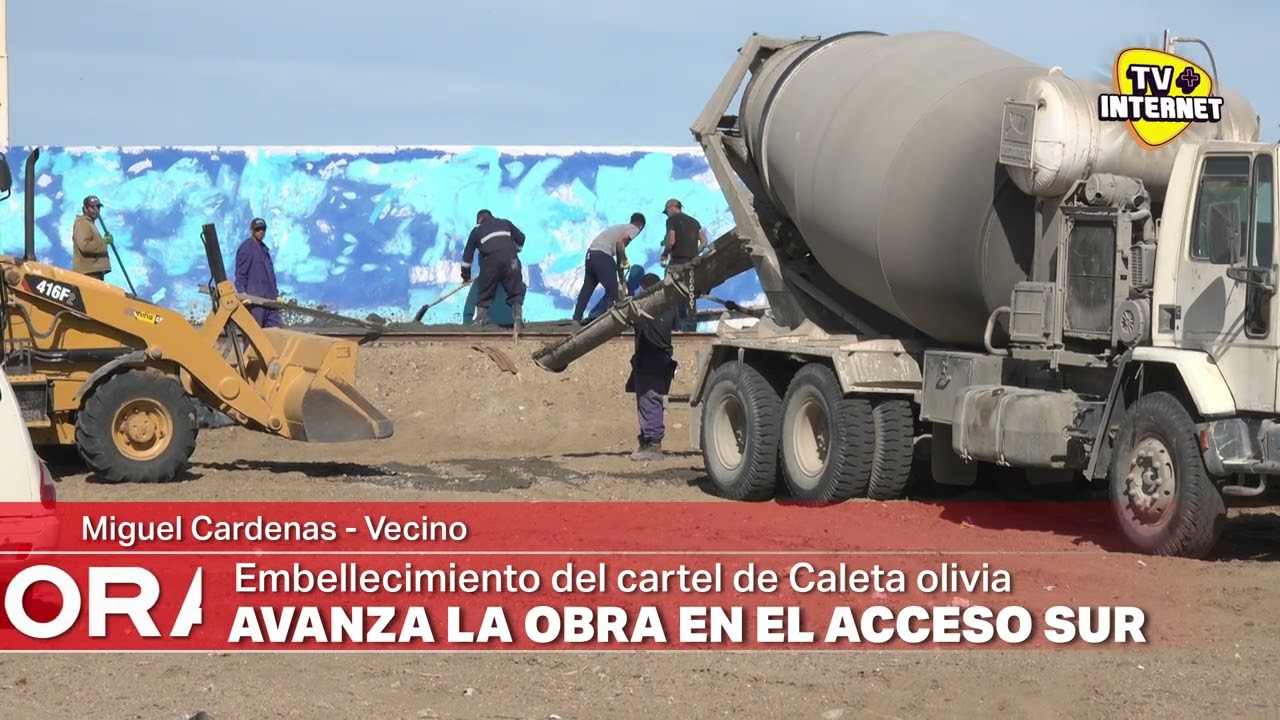 Embellecimiento del cartel de acceso sur