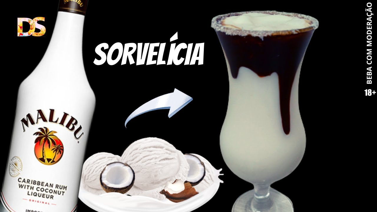 DRINK DE SORVETE COM RUM MALIBU | D&S