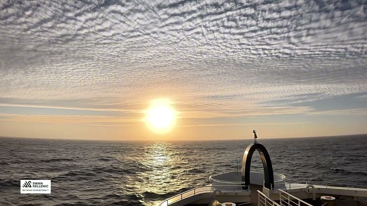 Sunset near Tristan da Cunha