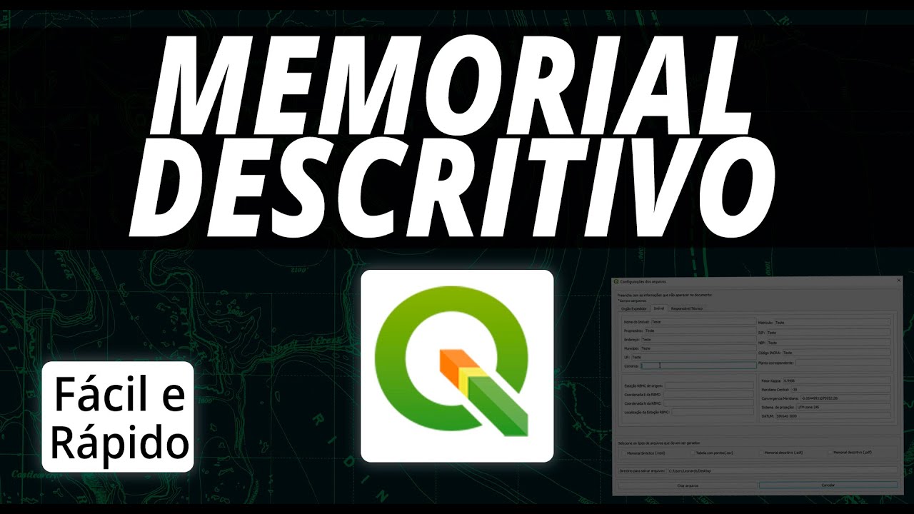 Geração de Memorial Descritivo com QGIS